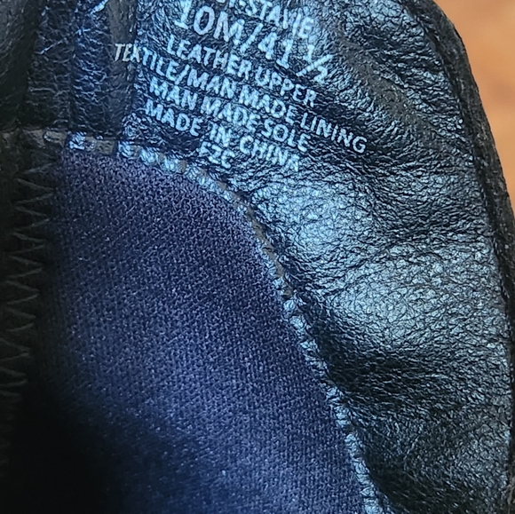 Crown Vintage Women’s Black Leather Ankle Booties Zip Block Heel Size 10M - Picture 13 of 13